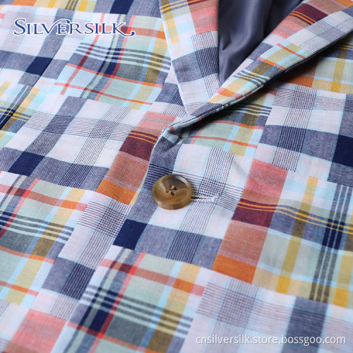 Checked Colorful Breathable Cotton Splicing Cloth